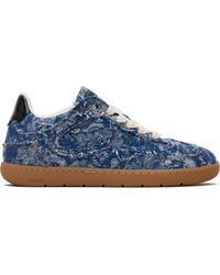 Ganni - Denim Tapestry Sneakers - Lyst