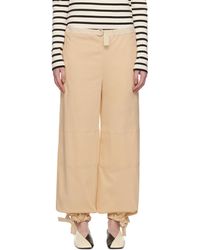 Jil Sander - Yellow Belted Trousers - Lyst