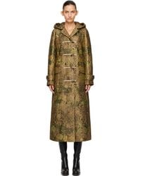 Dries Van Noten - Jacquard Duffle Coat - Lyst