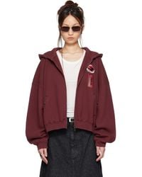 Lu'u Dan - Bruce Lee X Lựu Đạn Burgundy Zip Hoodie - Lyst