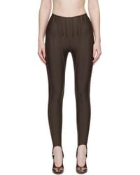 Mugler - Ssense Exclusive Corseted Leggings - Lyst