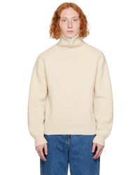 Amomento - Off- Zip-up Sweater - Lyst