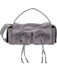 Acne Studios - Multipocket Suede Shoulder Bag - Lyst
