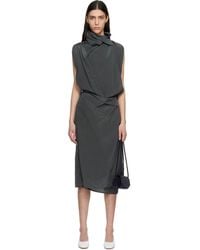 LE17SEPTEMBRE - Celia Wrap Midi Dress - Lyst