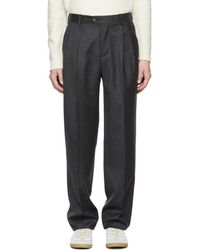 A Taille Large Paul Gris Haute Pantalon EDIH92