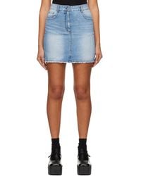 Juun.J - Destroyed Denim Miniskirt - Lyst