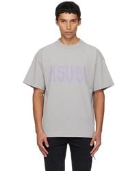 Ksubi - T-Shirt À Manches Courtes Blasted Ekcess Gris - Lyst
