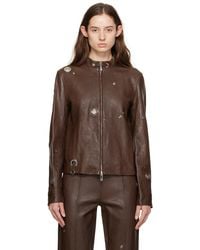 Saks Potts - Brown Lauren Leather Jacket - Lyst