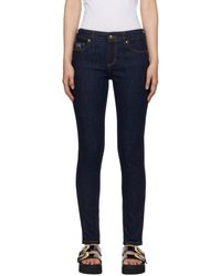 Versace - Indigo Five-pocket Jeans - Lyst