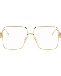 Loewe - Oversize Square Retro Titanium Glasses - Lyst