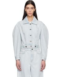 Givenchy - Back-To-Front Cocoon Denim Jacket - Lyst
