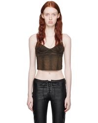 Miaou - Brown Kiko Denim Tank Top - Lyst