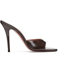 AMINA MUADDI - Taupe Elodie Slipper 105 Heeled Sandals - Lyst