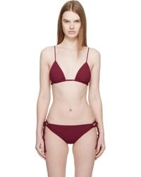 Jil Sander - Jersey Tangle Bikini Top - Lyst