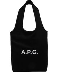 A.P.C. - ブラック スモール Ninon トートバッグ - Lyst