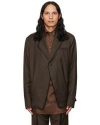 Edward Cuming - Ssense Exclusive Peek-A-Boo Blazer - Lyst