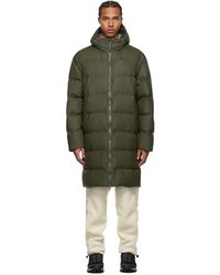 rains hooded puffer coat