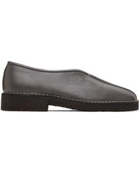 Lemaire - Ssense Exclusive Piped Crepe Loafers - Lyst