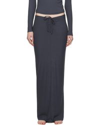 Skims - Gray Soft Lounge Ruched Maxi Skirt - Lyst