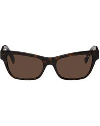 Vogue Eyewear - Tortoiseshell Hailey Bieber Edition Rectangular Sunglasses - Lyst