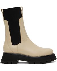 3.1 Phillip Lim - Off-white Kate Combat Boots - Lyst