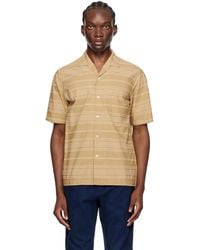 Universal Works - Tan Minari Shirt - Lyst