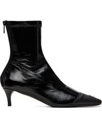 Courreges - Vinyl Toe Cap Ankle Boots - Lyst