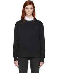 Acne Studios Black Fairview Face Sweatshirt