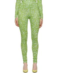 Maisie Wilen グリーン And ブルー パターン レギンス