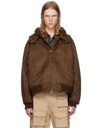 Engineered Garments - Ll Faux-Suede Bomber Jacket - Lyst