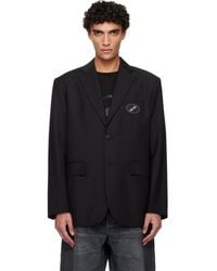 we11done - Oversized Suit Logo Blazer - Lyst
