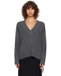 Loulou de Saison - Sage Lds V Neck Cashmere Sweater - Lyst