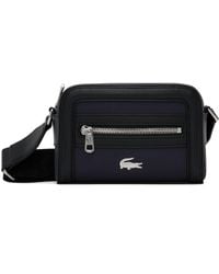 Lacoste - Navy & Black Small Nilly Piqué Bag - Lyst