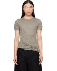 Rick Owens - Taupe Tower Double S/S T-Shirt - Lyst