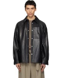 Mordecai - Overshirt Leather Jacket - Lyst