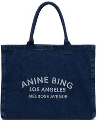 Anine Bing - Leo Denim Tote - Lyst