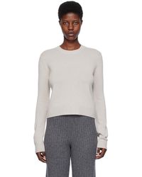 Lisa Yang - Pull mable gris - Lyst
