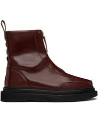 Toga Virilis - Leather Aj1430 Zip-Up Boots - Lyst