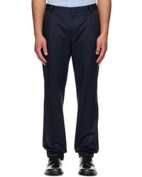 HUGO - Slim-Fit Paper-Touch Stretch Cotton Trousers - Lyst