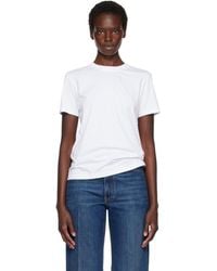 Lanvin - Cotton Ribbon Detail T-Shirt - Lyst