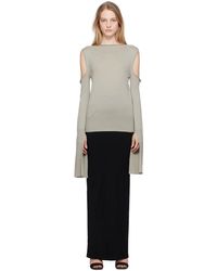 Rick Owens - Off-white Cape Sleeve Sweater - Lyst