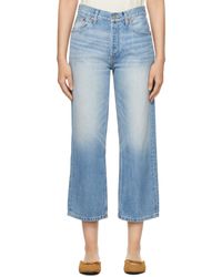 RE/DONE - Blue Coated Jeans - Lyst