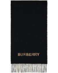 Burberry - Écharpe réversible et noir à carreaux - Lyst