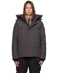 Canada Goose - Gray Wyndham Down Jacket - Lyst