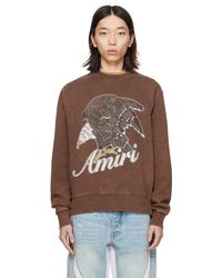 Amiri - Brown Eagle Sweatshirt - Lyst