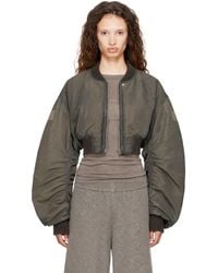 Rick Owens - Tower Micro Secchia Flight Bomber Jacket - Lyst