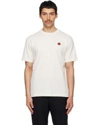 KENZO - Off- Paris 'Boke Flower' Embroidered T-Shirt - Lyst