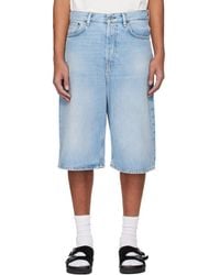 Acne Studios - Loose Fit Denim Shorts - Lyst