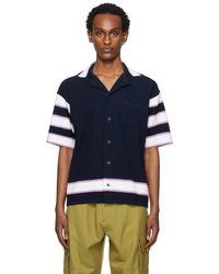 Marni - Chemise bleu marine à rayures - Lyst