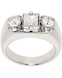 DSquared² - Silver Diamond Ring - Lyst